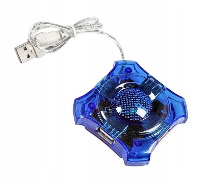 Hub Esperanza Star EA150B (4x USB 2.0; kolor niebi