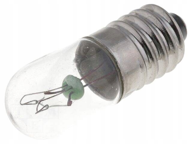 Żarówka miniaturowa E10 12VDC 100mA Bańka walcowa 1,2W (2szt.)