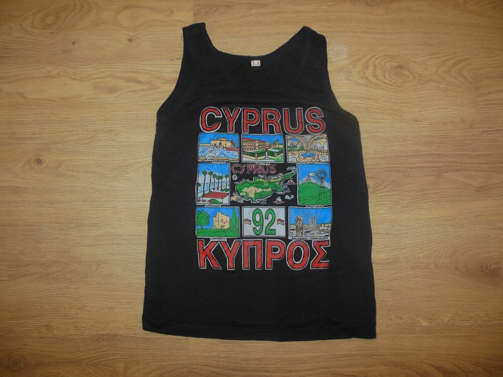 CYPR CYPRUS 1992 RETRO VINTAGE MEGA UNIKAT BAWEŁNA