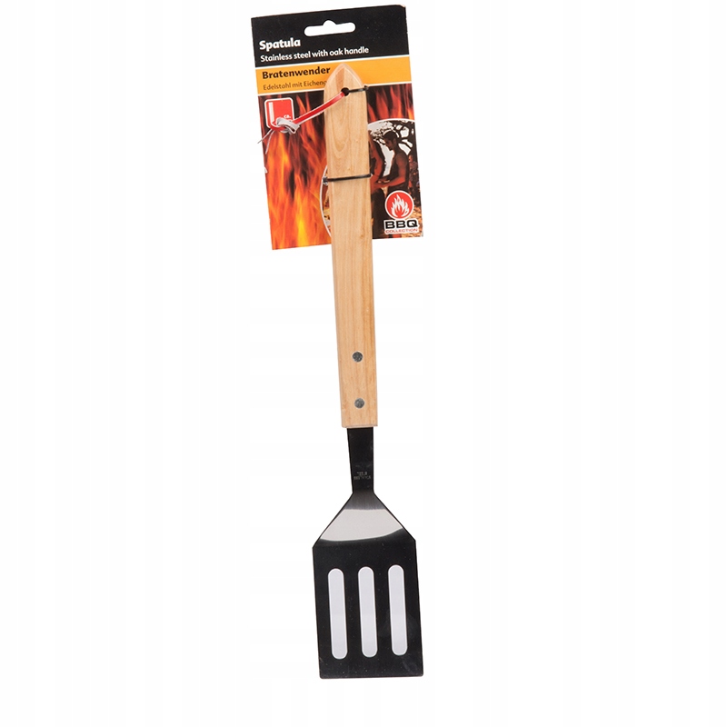 Szpatuła do grillowania dębowa rączka 41 cm