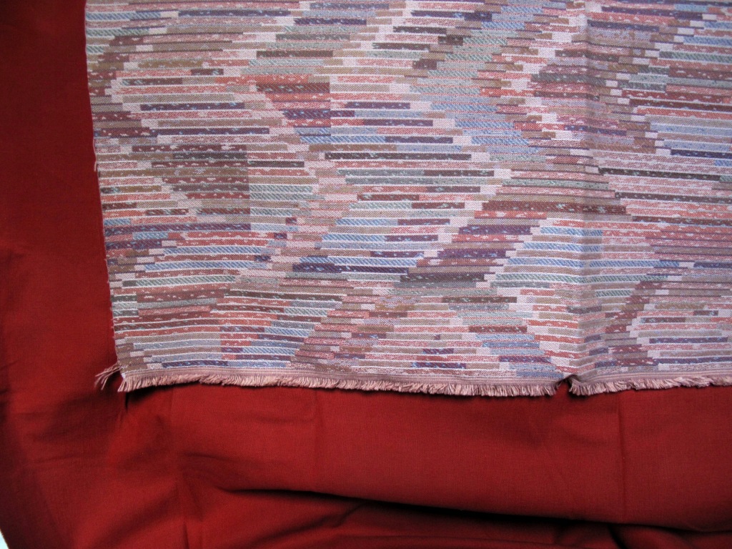 KUPON BAWEŁNY KORAL SOLIDNY + KUPON GOBELIN