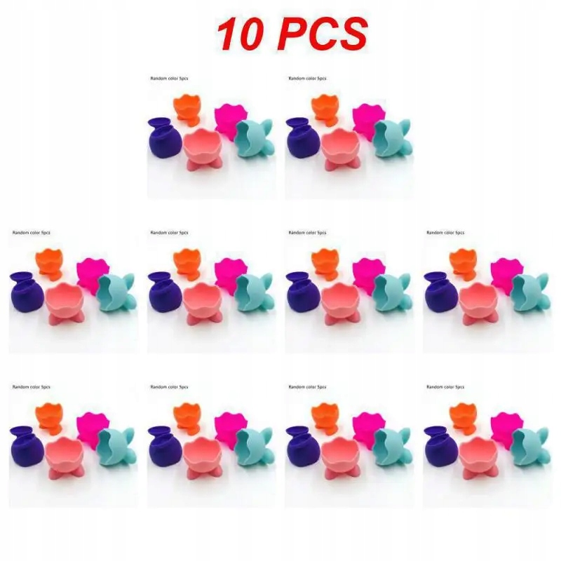 1~20PCS Silicone Egg Cup Colorful Soft Silicone Egg Cup Boiled Egg Serving