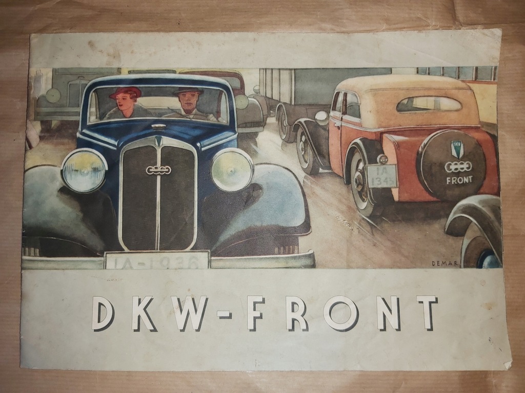 Auto Union DKW Front oryginalny prospekt