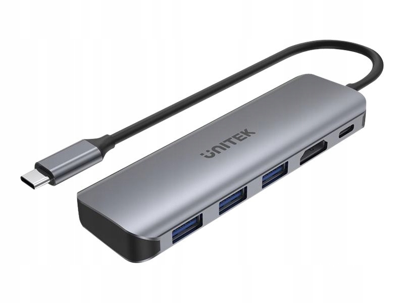UNITEK Hub USB-C 3xUSB 3.1 Gen1 PD 100W Hdmi 4K H1