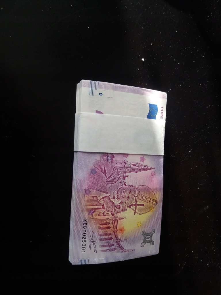 0 EURO Jan Paweł II paczka bankowa