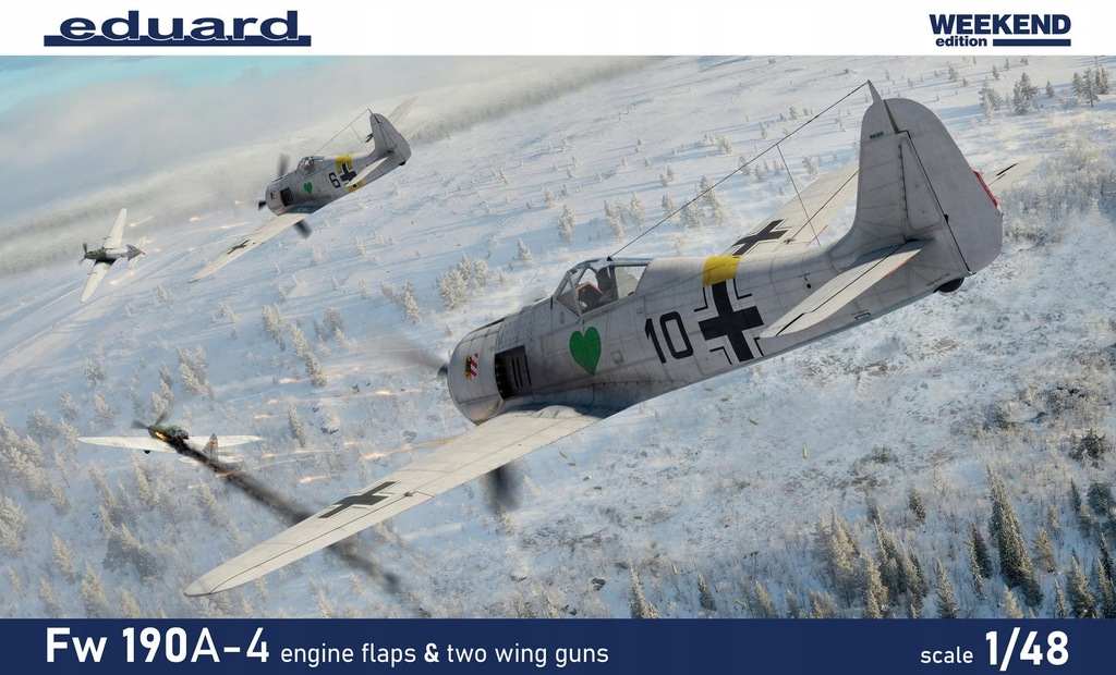 EDUARD 84117 1:48 Fw 190A-4 w/ engine flaps & 2-gun wings [WEEKEND edition]