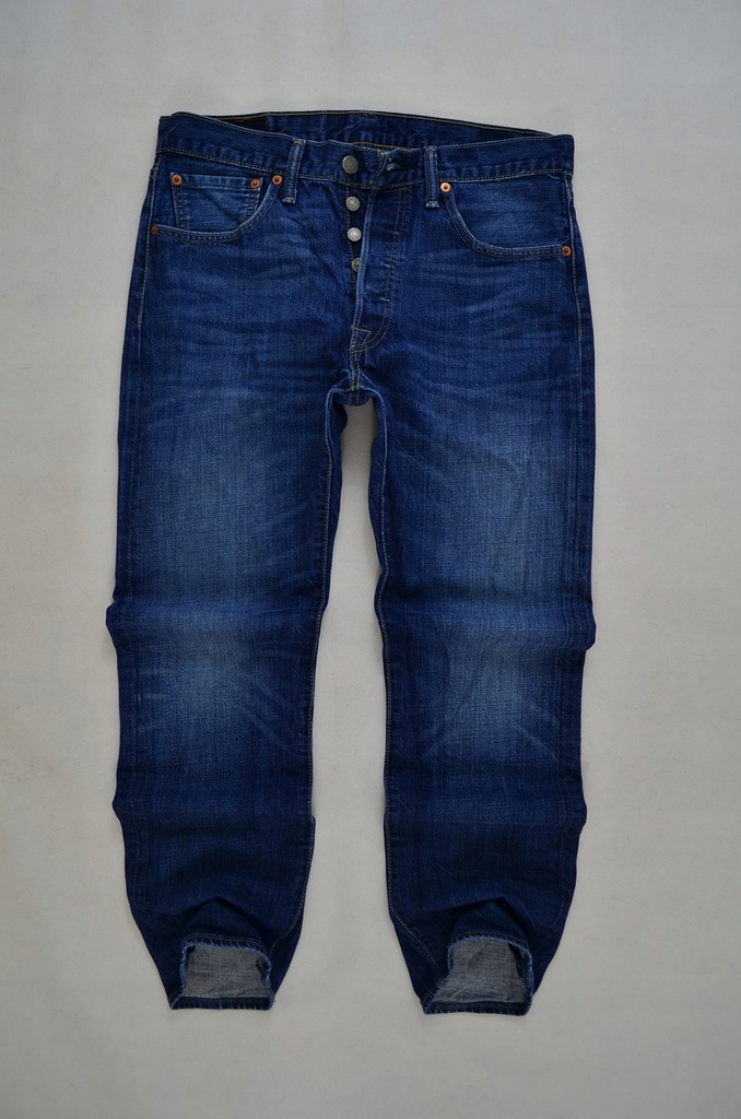 LEVI'S JEANS SPODNIE 501 LEVIS PROSTE 83 cm*32/30*