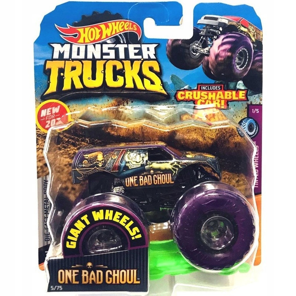 HOT WHEELS MONSTER TRUCKS ONE BAD GHOUL GJD93