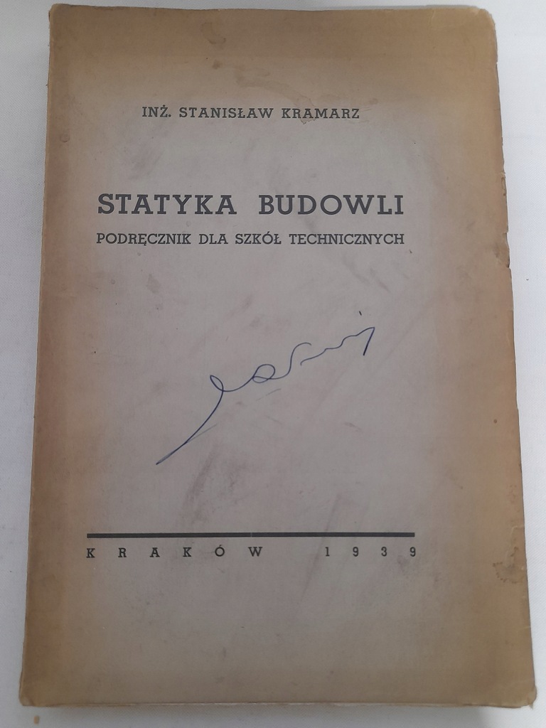 Kramarz STATYSTYKA BUDOWLI (1939)