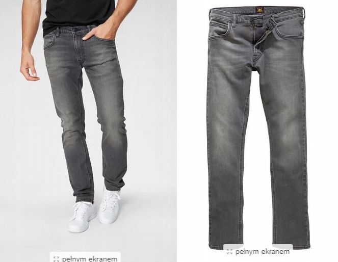 LEE MĘSKIE SPODNIE JEANS REGULAR 34/34