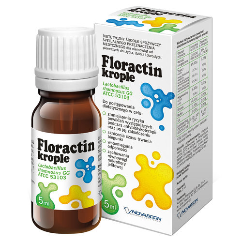 FLORACTIN KROPLE probiotyk, odporność, biegunka