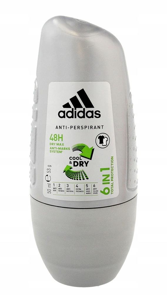 Adidas Cool & Dry 6w1 antyperspirant męski - 10543597365 - oficjalne  archiwum Allegro