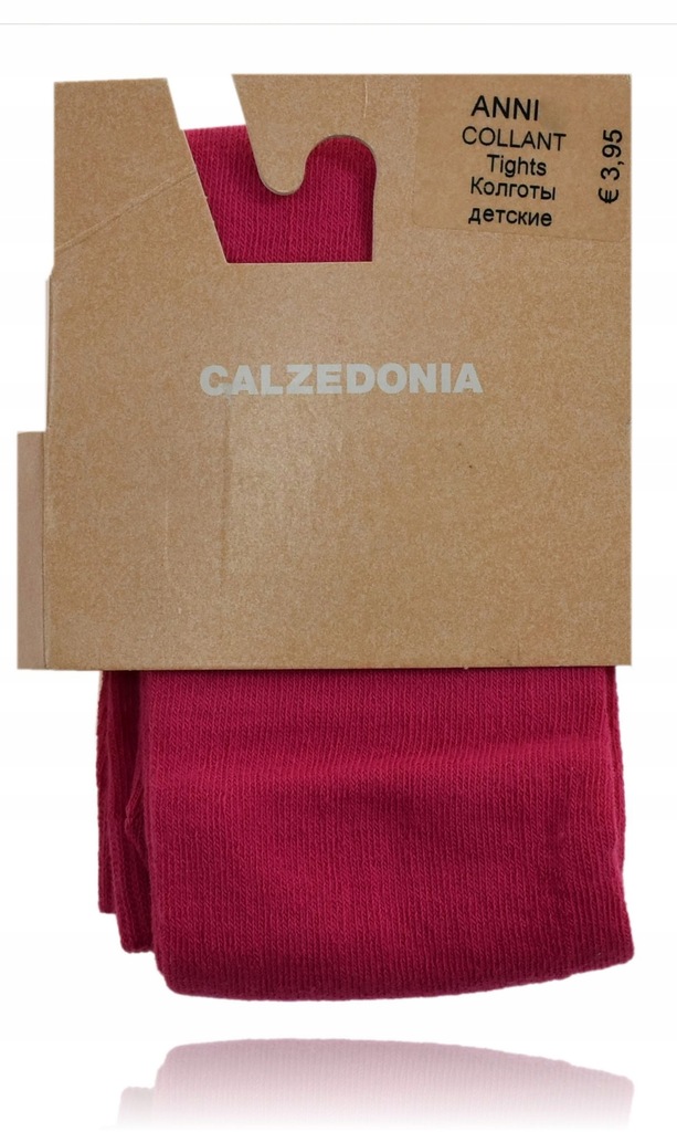 Calzedonia rajstopy rajstopki fuxia bawełna 80 12m