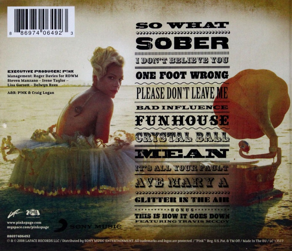 P!NK (PINK) FUNHOUSE [CD] 7228037029 oficjalne archiwum Allegro