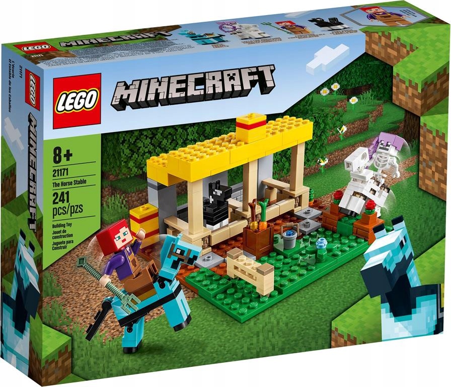 KLOCKI LEGO MINECRAFT 21171 STAJNIA