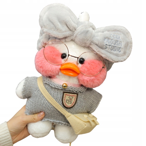 30 cm Lalafanfan Kaczka z ubraniami Śliczna nadzie
