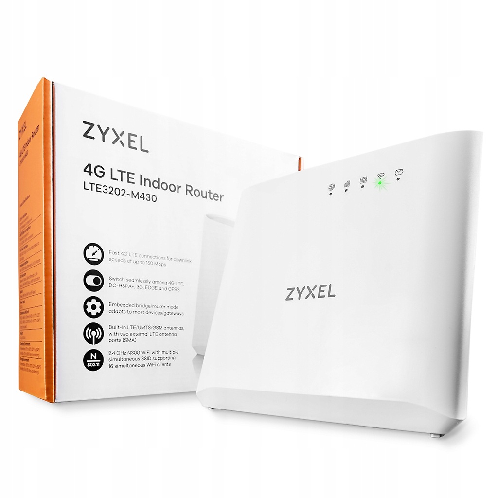 Router ZyXel 3202 4G LTE biały bez SIMLOCKA