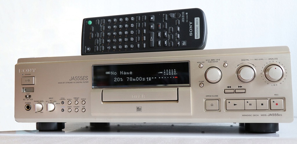 SONY JA555ES CDデッキジャンク品 SONY MDS JA555ES