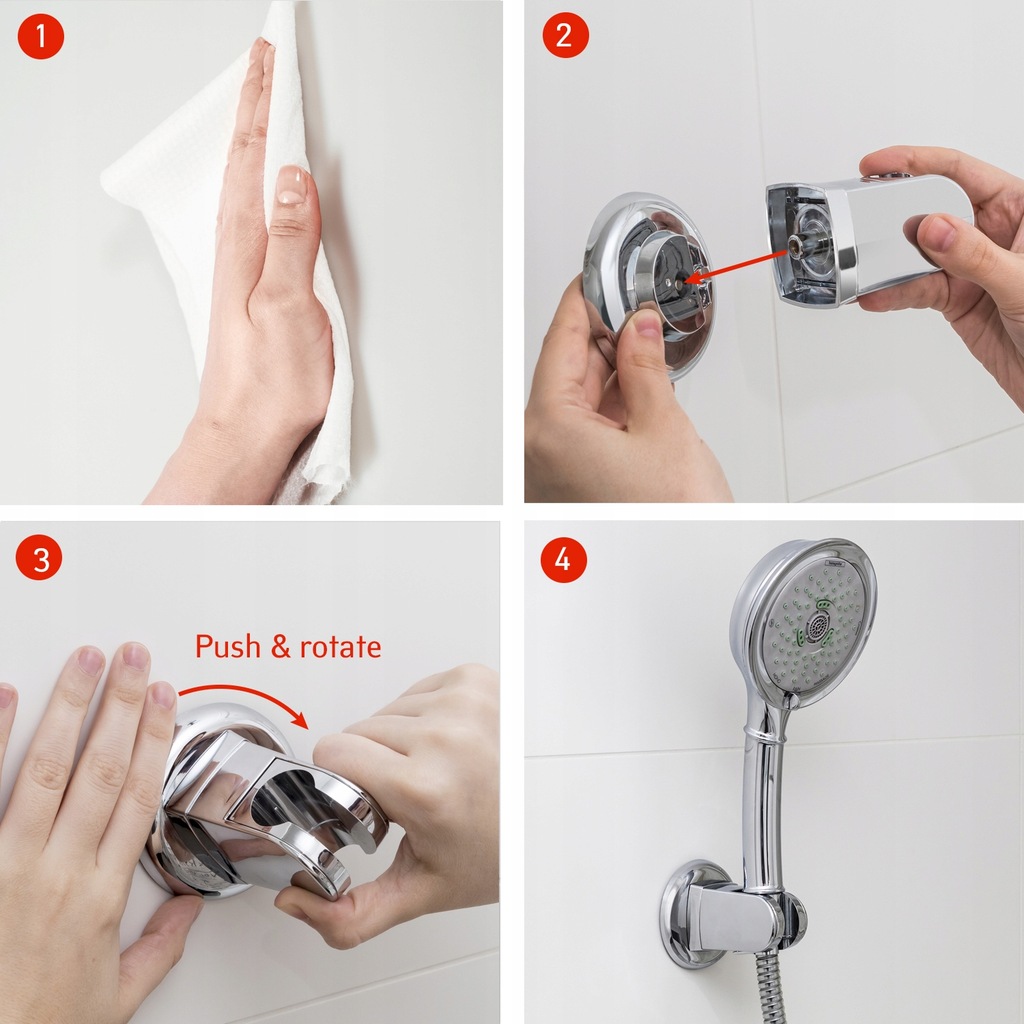 UCHWYT NA SŁUCHAWKĘ PRYSZNICOWĄ BEZ WIERCENIA - 7591302932 - oficjalne