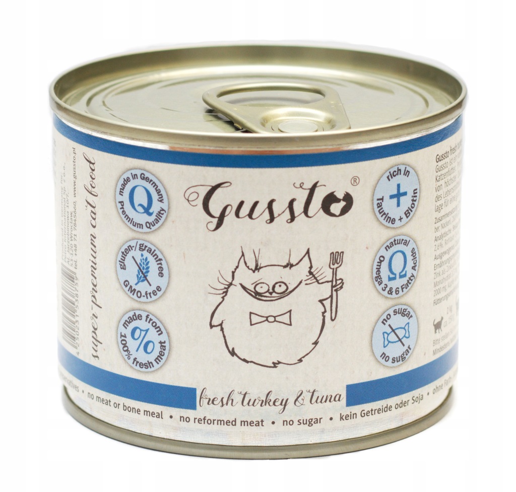 Gussto Cat | Fresh Turkey&Tuna | Indyk z Tuńczykiem 200g
