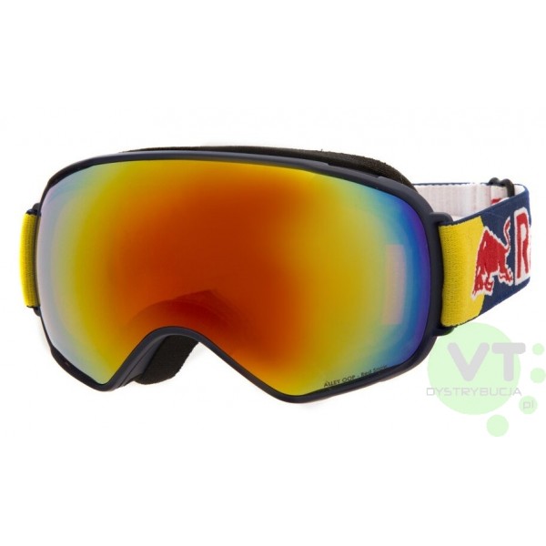 RED BULL SPECT gogle ALLEY OOP-007 CAT 2 szyba red orange narty snowboard