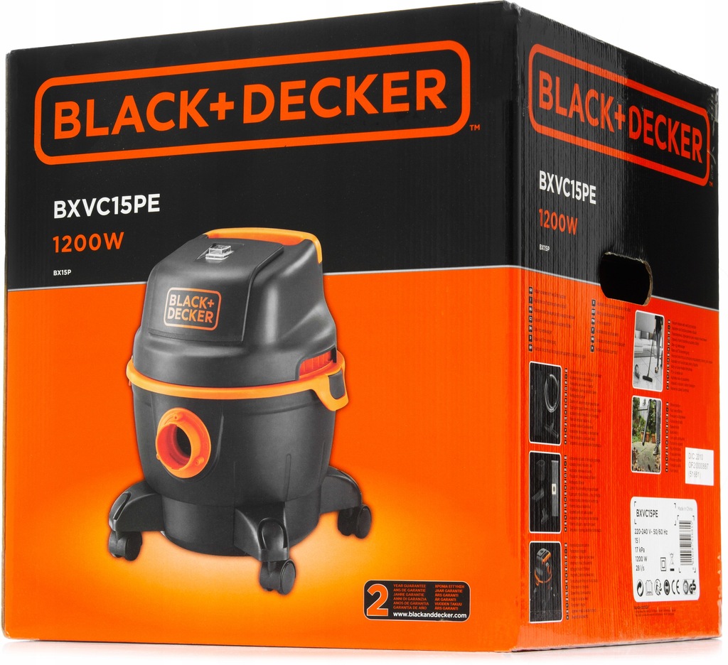 Купить ПРОМЫШЛЕННЫЙ ПЫЛЕСОС BLACK DECKER TURBO 12в1 15л: отзывы, фото, характеристики в интерне-магазине Aredi.ru