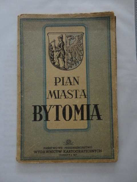 BYTOM PLAN MIASTA 1957 ROK