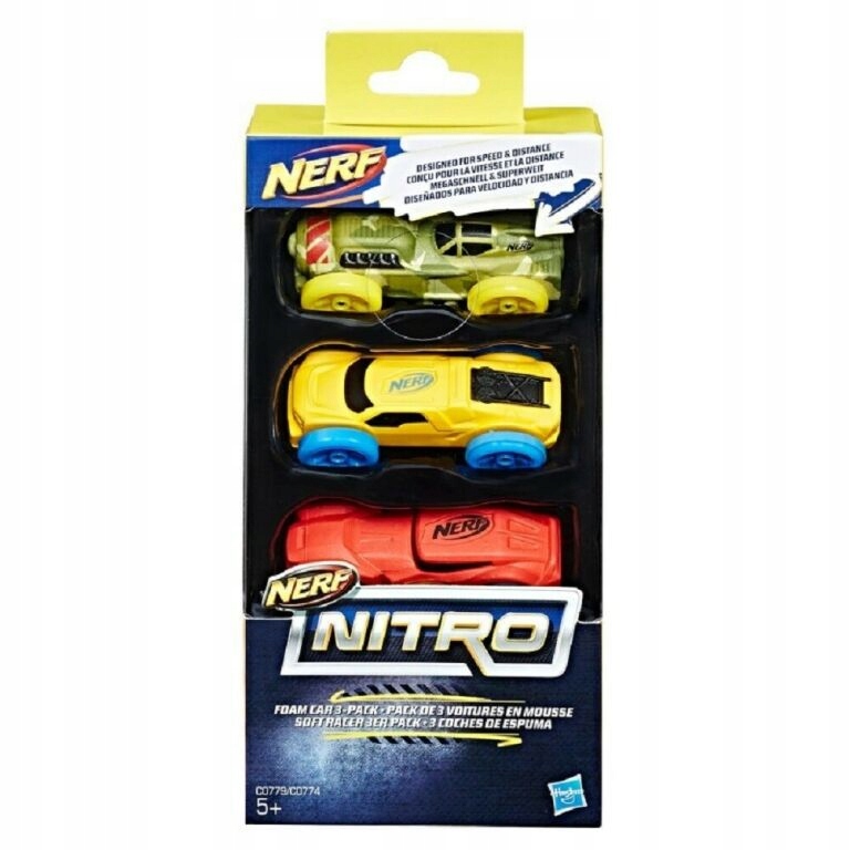 HASBRO NERF NITRO ZESTAW AUTEK 3PAK C0774 C0779