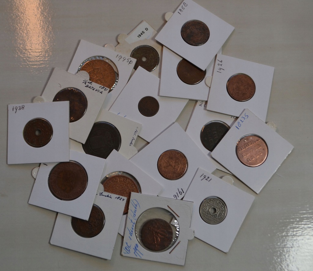 Indie Holenderskie - miks - ciekawy zestaw - 17 monet