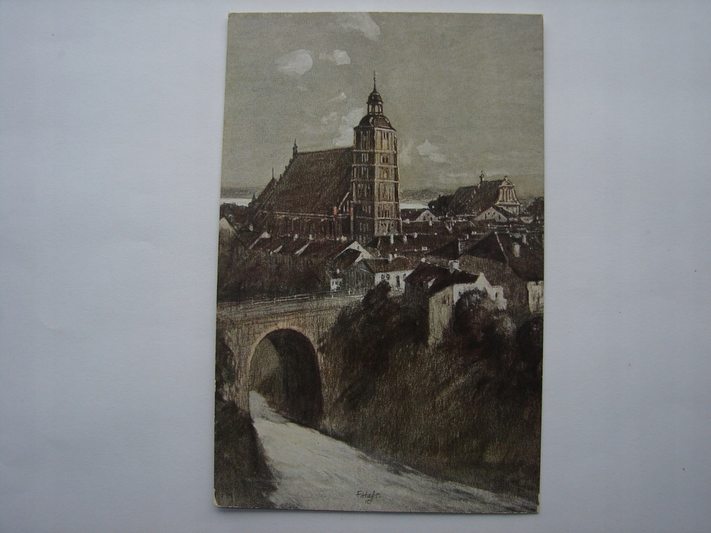 Wartenburg / Barczewo - most i zamek - stara pocztówka