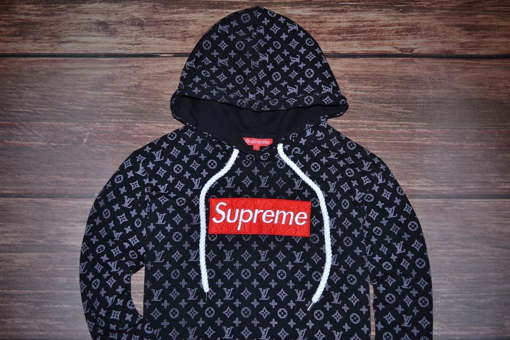 Supreme x Louis Vuitton bluza z kapturem - 11391701996 - oficjalne archiwum  Allegro