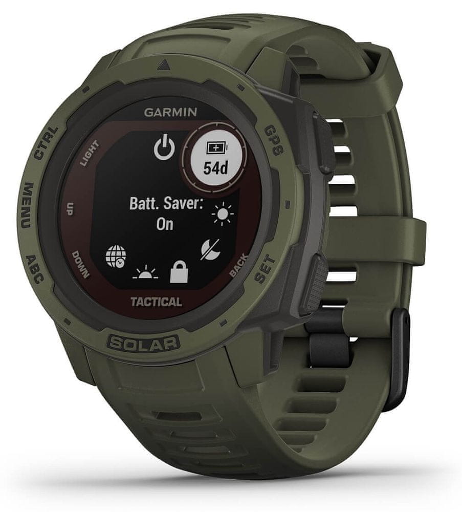 GARMIN Instinct Solar Tactical Oliwkowy Zielony SMSMY APLIKACJE GPS 45MM