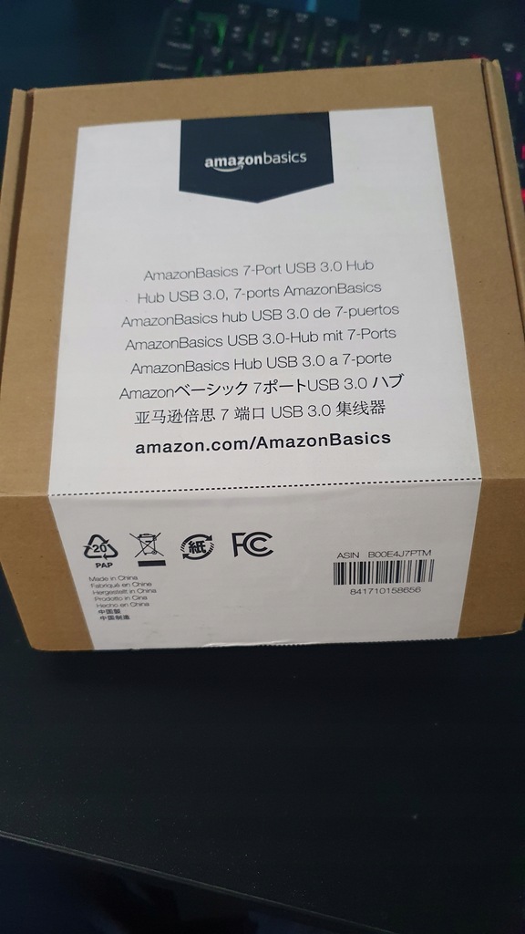 Hub USB Amazon B00E4J7PTM 7 PORTÓW Szybki