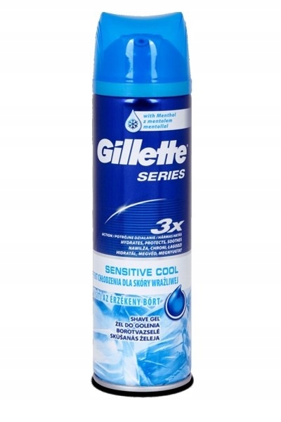 Gillette Chłodzący żel do golenia Sensitive Cool