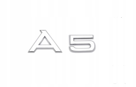 Audi A5 EMBLEMAT ZNACZEK KLAPA TYŁ NAPIS CHROM 3D