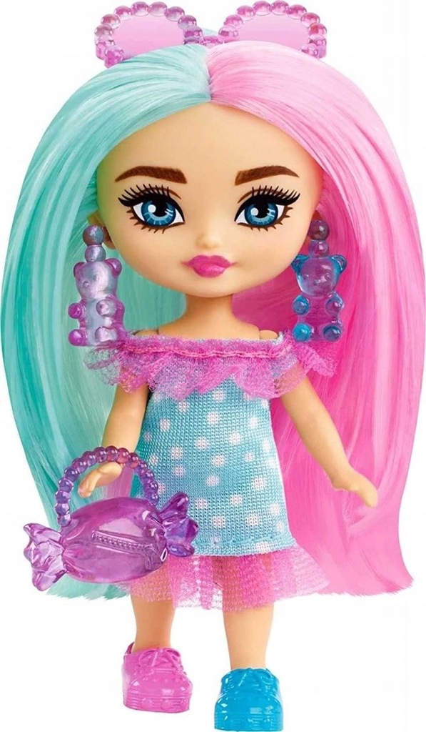 Laka Barbie EXTRA MINI MINI turkusowo-różowa HPH21