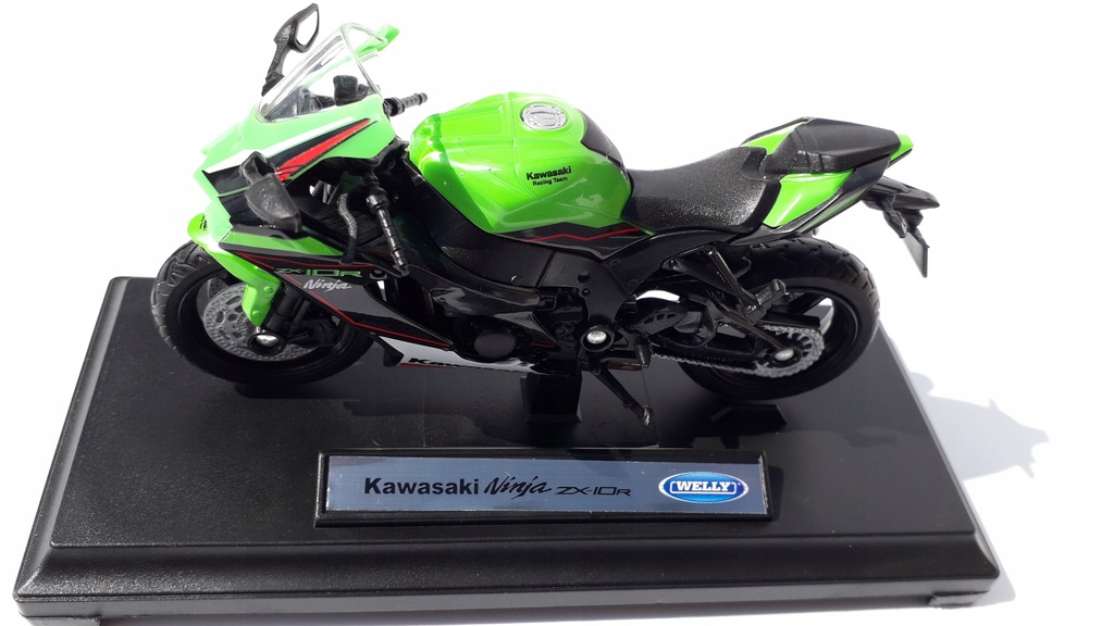 Kawasaki Ninja ZX-10 R Metalowy WELLY 1:18