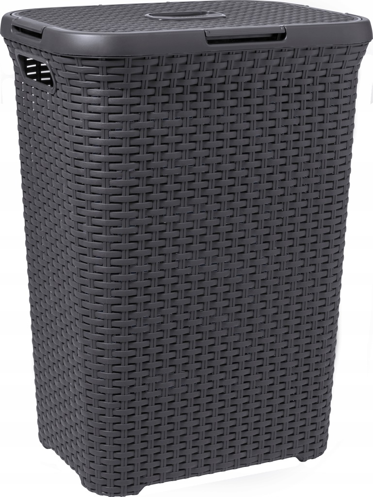 KOSZ NA PRANIE BIELIZNĘ 60L CURVER CIEMNY SZARY