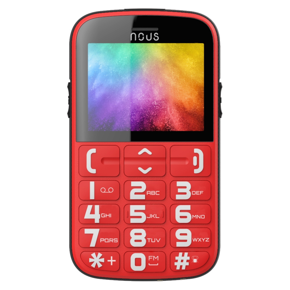 Купить Телефон-помощник NOUS для пожилых людей (NS2422) Красный-Черный: отзывы, фото, характеристики в интерне-магазине Aredi.ru
