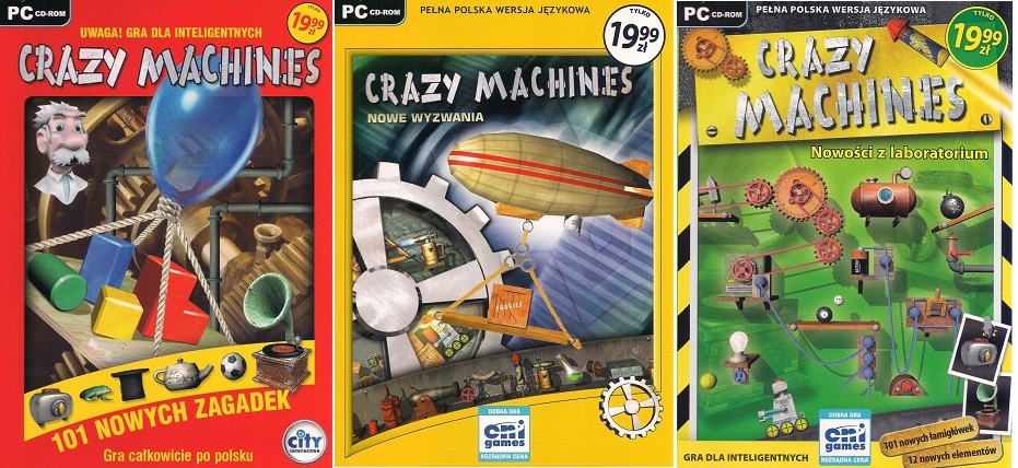 Crazy Machines Warsztat Wynalazcy 3CD PC POLSKA