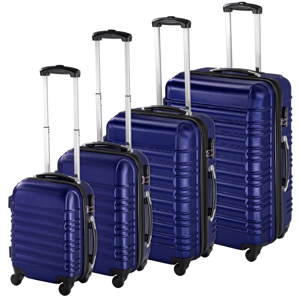 Zestaw walizek 4 cz. ABS bagaż na kółkach 402027