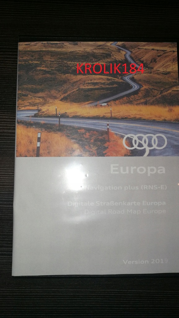 AUDI RNS-E ZESTAW-MAPY 3DVD 2019 LEKTOR