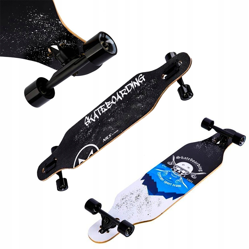 LONGBOARD SKULL WOOD NILS EXTREME - Deskorolka do Rekreacji i Trików