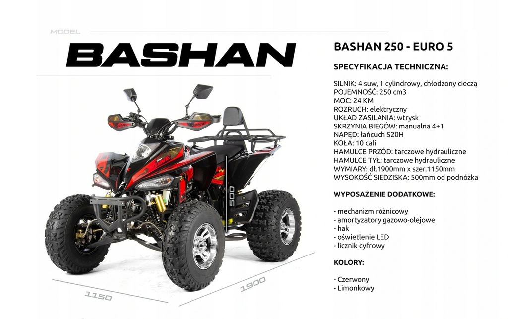 QUAD BASHAN 250 CC Raty na tel/wys