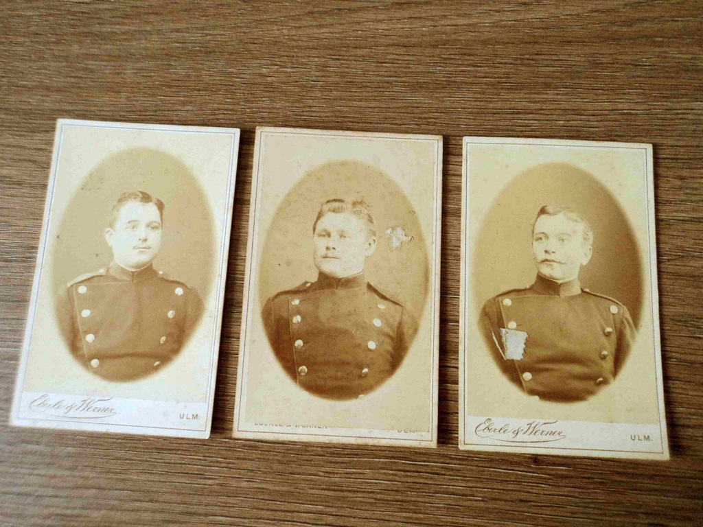 Zdjęcia – 3 sztuki żołnierzy Kaiserowskich Niemiec