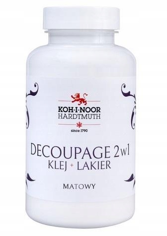 KLEJ 2W1 Z LAKIEREM DO DECOUPAGE MAT 200ML