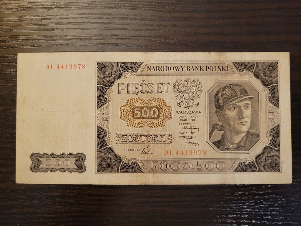 500 złoty 1948 górnik set II polecam