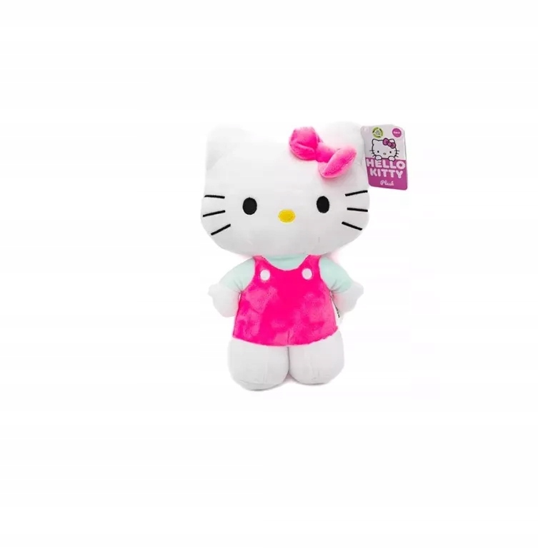 MASKOTKA PLUSZOWA HELLO KITTY 30CM RÓŻOWA SUKIENKA 8721077561257