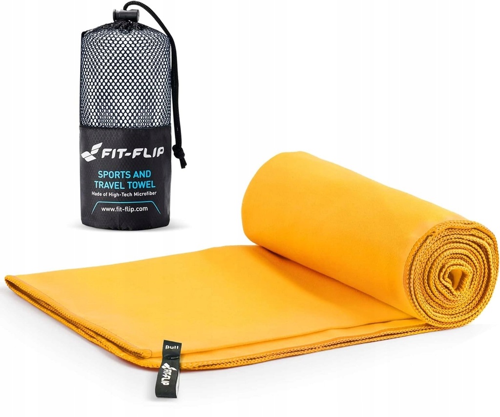 ręcznik z mikrofibry szybkoschnący sportowy plażowy Fit-Flip 100 x 70 cm