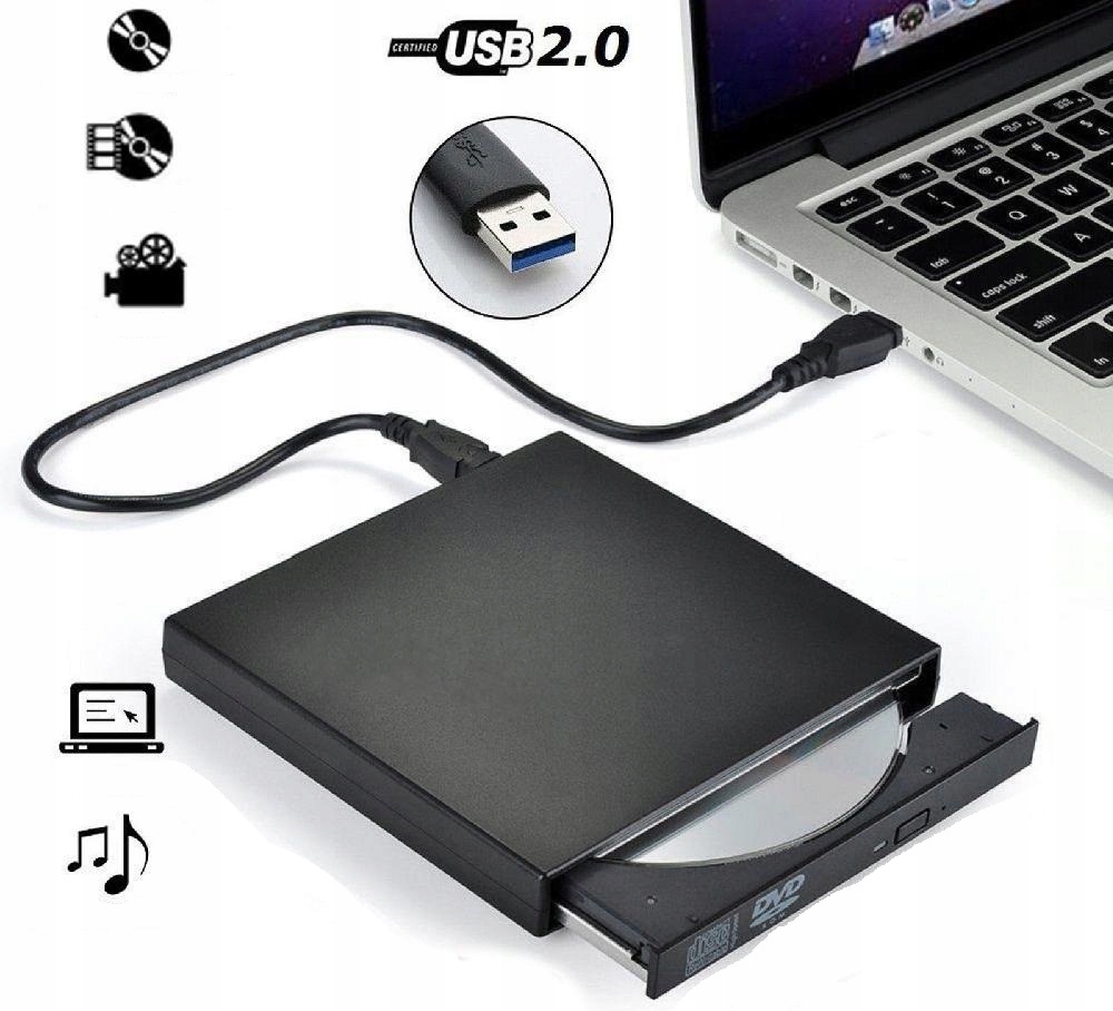 Купить ПРИВОД CD-R DVD-ROM RW ВНЕШНИЙ USB-РЕКОРДЕР: отзывы, фото, характеристики в интерне-магазине Aredi.ru